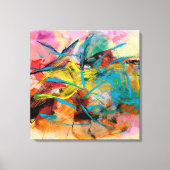エネルカラフルギー絵を描抽象芸術 キャンバスプリント (正面)