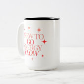 エネルガーリーギー流コーヒーマグ行くかわいいビール ツートーンマグカップ (正面左)