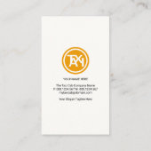 エネルギスタイリッシューなAlphabet-Tタクシードライバー 名刺 (裏面)