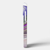 エネルギッシュでカラフルな抽象的フラクタルアートの花 Case-Mate iPhoneケース (裏面 / 左)