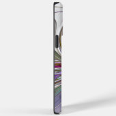 エネルギッシュでカラフルな抽象的フラクタルアートの花 Case-Mate iPhoneケース (裏面 / 右)