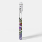 エネルギッシュでカラフルな抽象的フラクタルアートの花 Case-Mate iPhoneケース (裏面 / 右)
