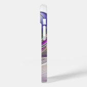 エネルギッシュでカラフルな抽象的フラクタルアートの花 Case-Mate iPhoneケース (裏面 / 左)
