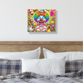 エネルギッシュなエイプリルフールズデイカード キャンバスプリント (インサイチュ (寝室))