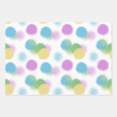 エネルギッシュなキャンディカラー抽象芸術包装紙 ラッピングペーパーシート (正面2)