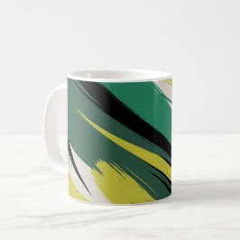 エネルギッシュなグリーンストリーク コーヒーマグカップ