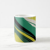 エネルギッシュなグリーンストリーク コーヒーマグカップ (中央)