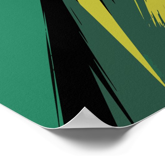 エネルギッシュなグリーンストリーク ポスター (角)