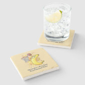 エネルギッシュなスラムダンクバナナフルーティタリースポーツ🍌 ストーンコースター (横)