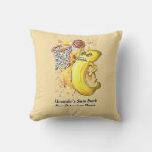 エネルギッシュなスラムダンクバナナ – フルーティニタリーパワー🍌 クッション (正面)