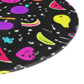 エネルギッシュなネオンフルーツダンス カッティングボード (角)