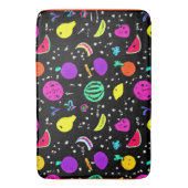 エネルギッシュなネオンフルーツダンス バスマット (正面縦)