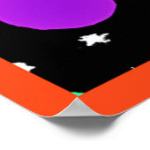 エネルギッシュなネオンフルーツダンス ポスター (角)