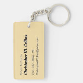 エネルギッシュなバナナスラムダンクカスタマイズ可能なQRコード🍌 キーホルダー (裏面)