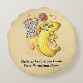 エネルギッシュなバナナスラムダンクフルーテリアン🍌 ラウンドクッション (裏面)