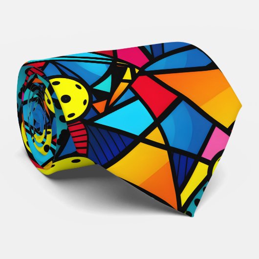 エネルギッシュなピックボール流れ ネクタイ (ロール)