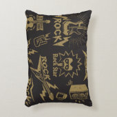 エネルギッシュなロック音楽のエッセンス アクセントクッション (正面(垂直))