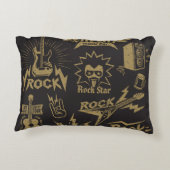 エネルギッシュなロック音楽のエッセンス アクセントクッション (裏面)