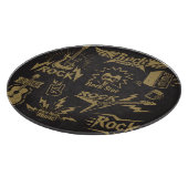 エネルギッシュなロック音楽のエッセンス カッティングボード (角)