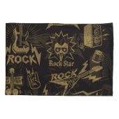 エネルギッシュなロック音楽のエッセンス 枕カバー (裏面)