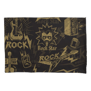 エネルギッシュなロック音楽のエッセンス 枕カバー