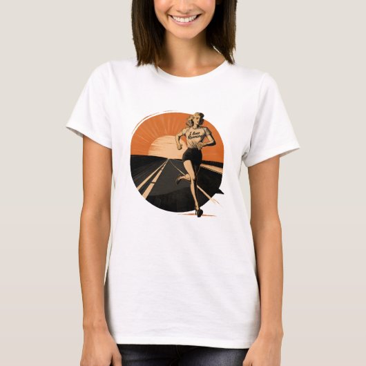 エネルギッシュな愛：ランニングの Tシャツ (正面)