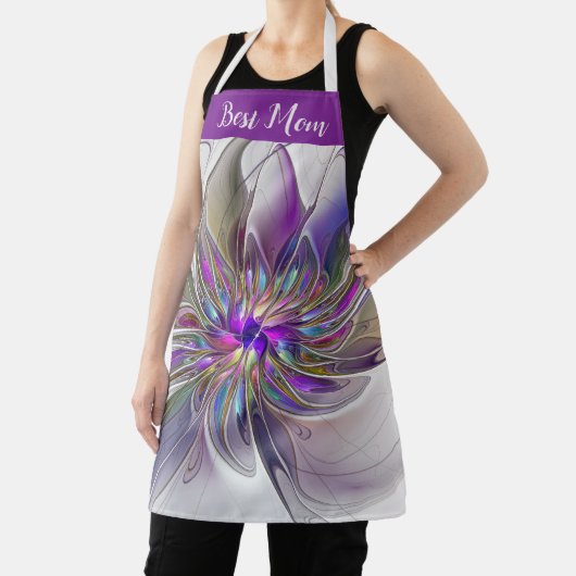 エネルギッシュな抽象芸術フラワーマ最高のマム エプロン (インサイチュ)