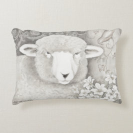 エネルギッシュな柔らかい羊と牛の枕を中和 アクセントクッション
