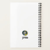 エネルギッシュよくはしゃぐなスパイラルノート ノートブック (裏面)