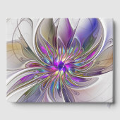 エネルギッシュカラフルな抽象芸術フラクタル花名 ゲストブック (裏面)