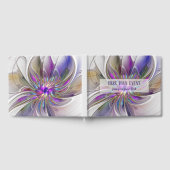 エネルギッシュカラフルな抽象芸術フラクタル花名 ゲストブック (全面)