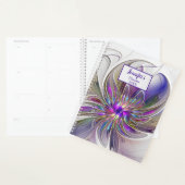 エネルギッシュカラフルな抽象芸術フラクタル花名 プランナー手帳 (ディスプレー)