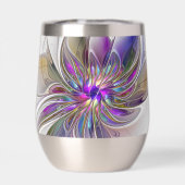 エネルギッシュカラフルな抽象芸術フラクタル芸術花 (背面)