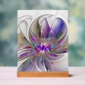 エネルギッシュカラフルな抽象芸術フラクタル芸術花 アクリルサイン (ニュートラル)