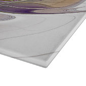 エネルギッシュカラフルな抽象芸術フラクタル芸術花 カッティングボード (角)