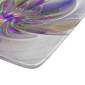 エネルギッシュカラフルな抽象芸術フラクタル芸術花 カッティングボード (角)