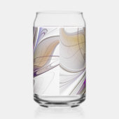 エネルギッシュカラフルな抽象芸術フラクタル芸術花 ガラス缶 (右)