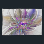 エネルギッシュカラフルな抽象芸術フラクタル芸術花 キッチンタオル<br><div class="desc">色数々のの強力なファンタジーの花ユニーク、フローラフラクタル芸術。キッチンタオルなどのためのデザイン。</div>