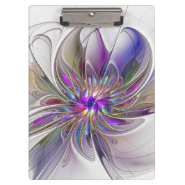 エネルギッシュカラフルな抽象芸術フラクタル芸術花 クリップボード