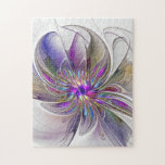 エネルギッシュカラフルな抽象芸術フラクタル芸術花 ジグソーパズル<br><div class="desc">装飾ユニークファンタジー花。デザインパズルなど。</div>