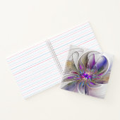 エネルギッシュカラフルな抽象芸術フラクタル芸術花 ノートブック (内部)