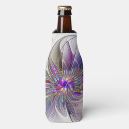 エネルギッシュカラフルな抽象芸術フラクタル芸術花 ボトルクーラー