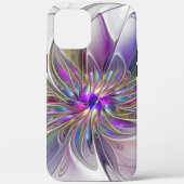 エネルギッシュカラフルな抽象芸術フラクタル芸術花 Case-Mate iPhoneケース (裏面)