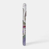 エネルギッシュカラフルな抽象芸術フラクタル芸術花 iPhone 16ケース (右側面)