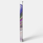 エネルギッシュカラフルな抽象芸術フラクタル芸術花 SAMSUNG GALAXYケース (左側面)