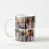 エネルギッシュファンキーな私はあなたを愛するコラージュ コーヒーマグカップ (左)