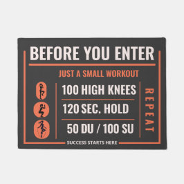 エネルギッシュ入り口デコール – フィットネスおもしろい ドアマット