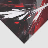 エネルギッシュ抽象芸術赤とはっきりした灰色 薄葉紙 (詳細)