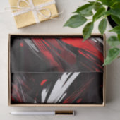 エネルギッシュ抽象芸術赤とはっきりした灰色 薄葉紙 (ギフト)