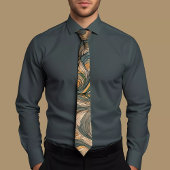 エネルギッシュ波パターンタイ ネクタイ